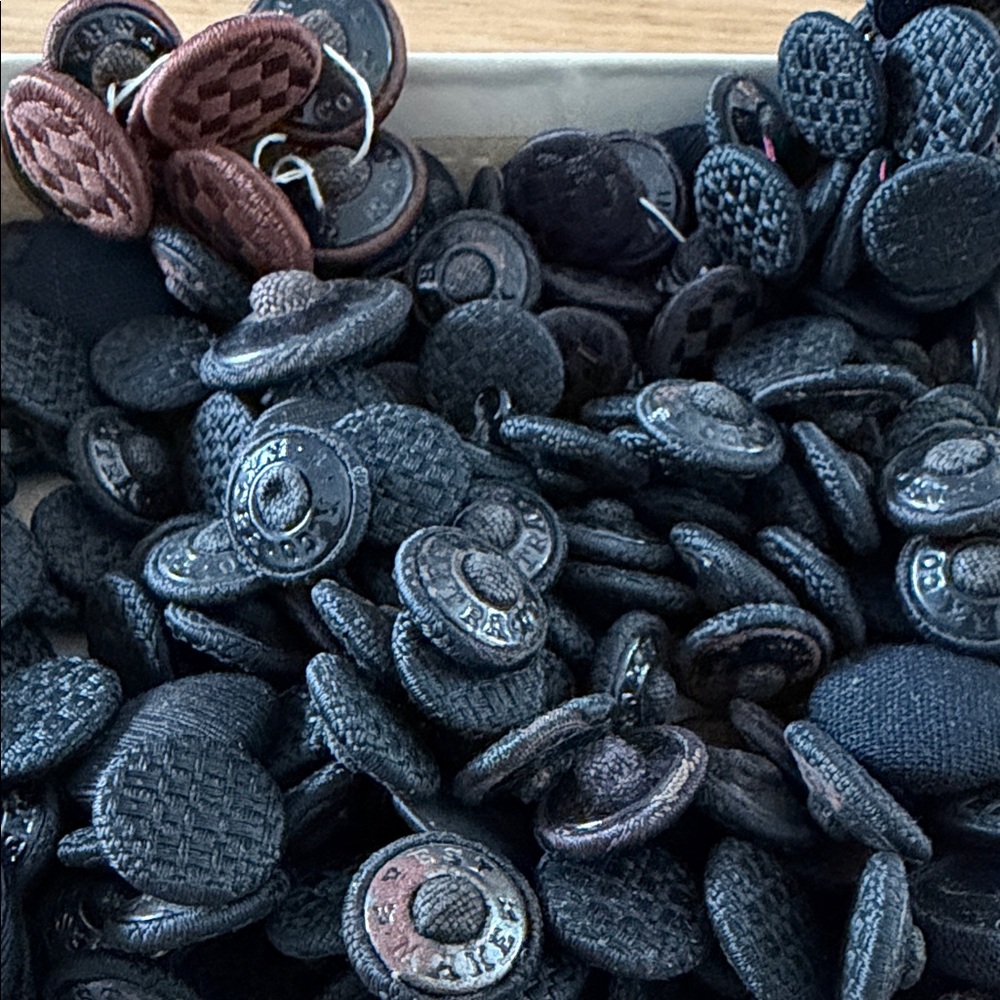 Vintage Black and Brown Buttons WHOLE BOX